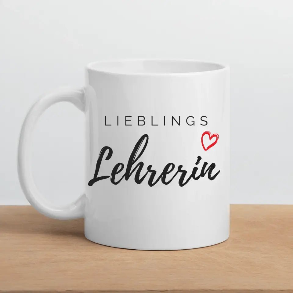 Lieblings Lehrerin / Lieblings Lehrer Tasse Little Mathilda Little Mathilda Keramik Tasse