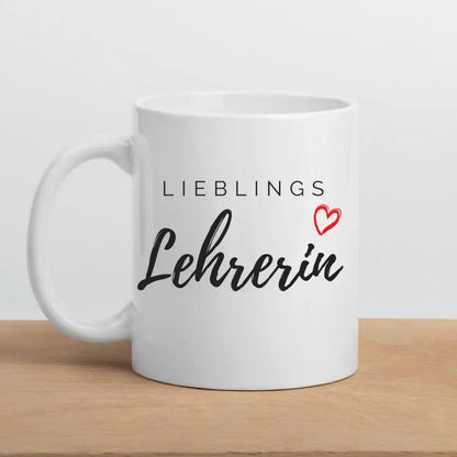 Lieblings Lehrerin / Lieblings Lehrer Tasse Little Mathilda Little Mathilda Keramik Tasse