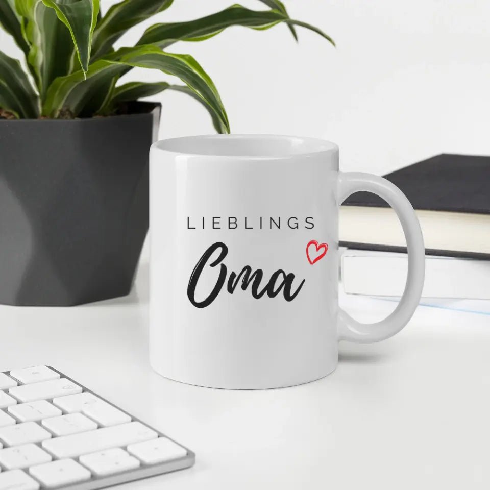 Lieblings Oma Tasse – Geschenkidee für die beste Oma Little Mathilda Little Mathilda Keramik Tasse
