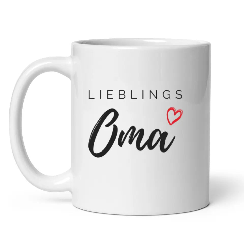 Lieblings Oma Tasse – Geschenkidee für die beste Oma Little Mathilda Little Mathilda Keramik Tasse