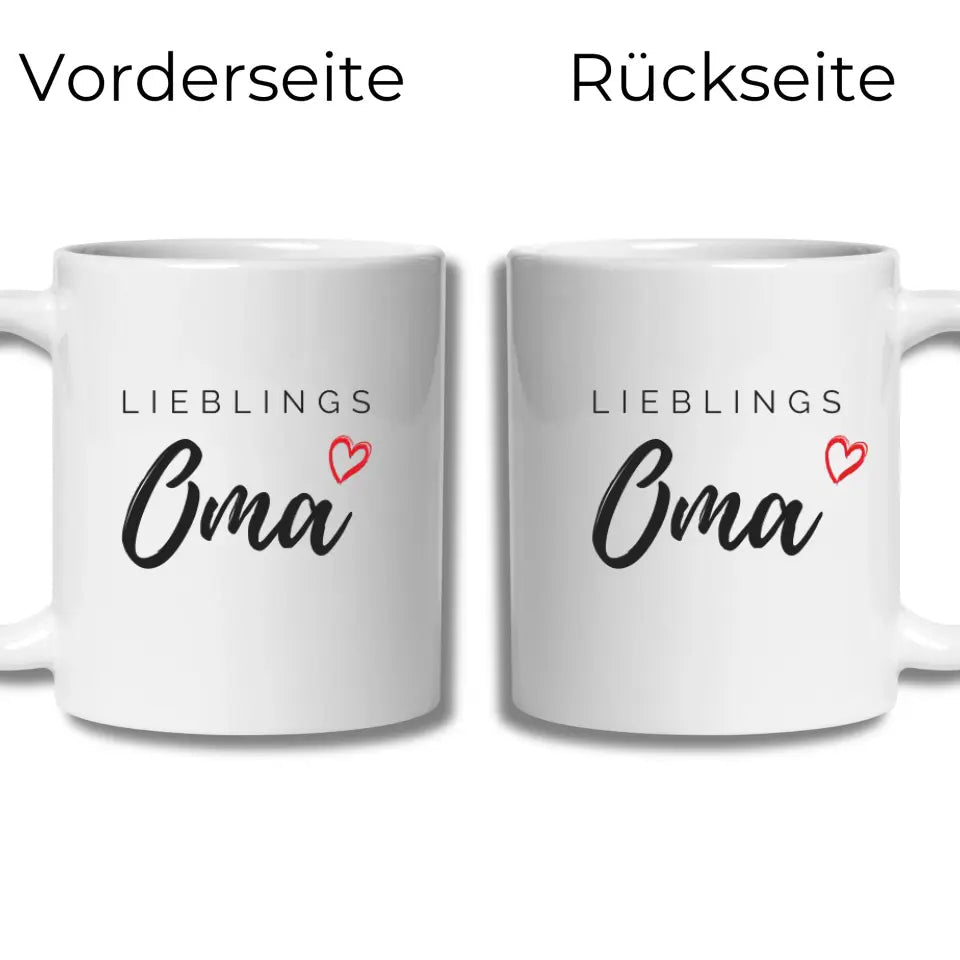 Lieblings Oma Tasse – Geschenkidee für die beste Oma Little Mathilda Little Mathilda Keramik Tasse