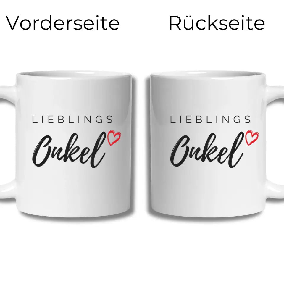 Lieblings Onkel Tasse – Geschenkidee für den besten Onkel Little Mathilda Little Mathilda Keramik Tasse