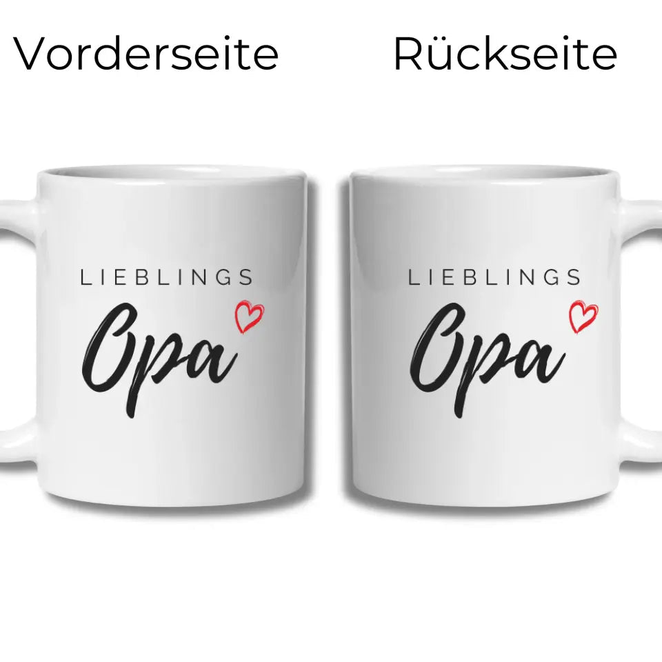 Lieblings OpaTasse – Geschenkidee für den besten Opa Little Mathilda Little Mathilda Keramik Tasse