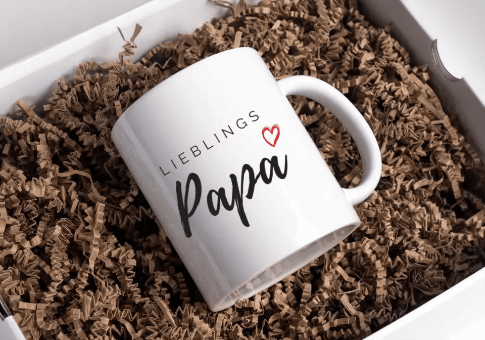 Lieblings Papa Tasse – Geschenkidee für den besten Papa Little Mathilda Little Mathilda Keramik Tasse