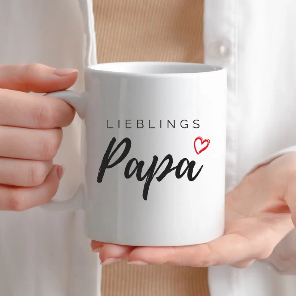 Lieblings Papa Tasse – Geschenkidee für den besten Papa Little Mathilda Little Mathilda Keramik Tasse