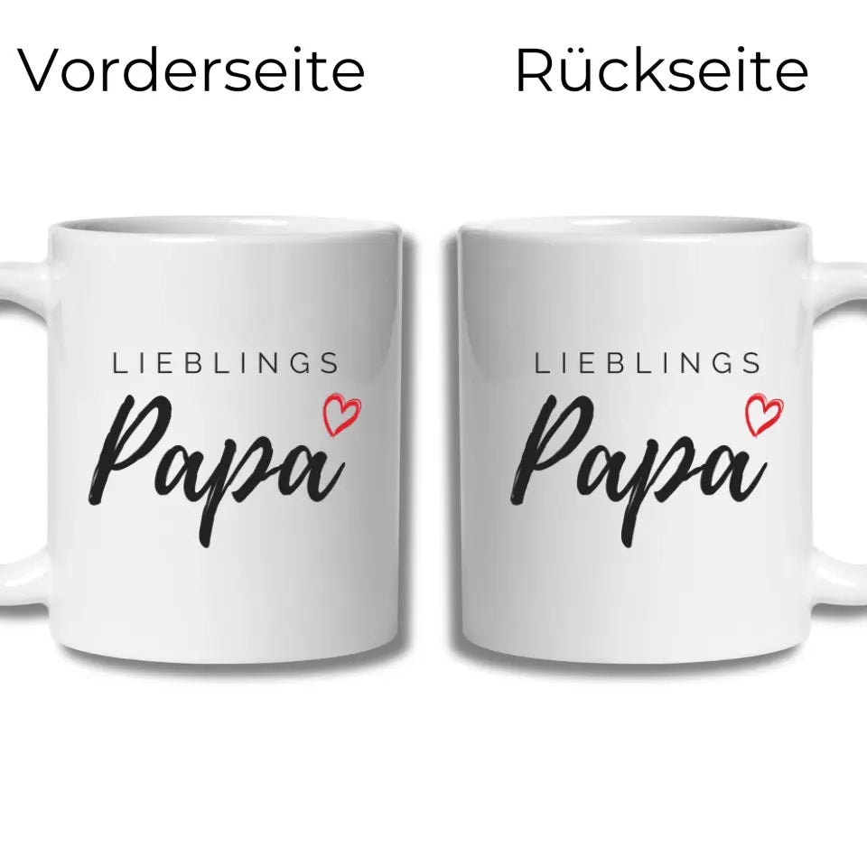Lieblings Papa Tasse – Geschenkidee für den besten Papa Little Mathilda Little Mathilda Keramik Tasse
