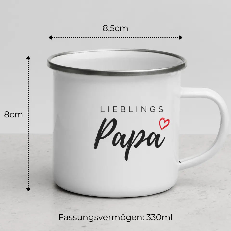 Lieblings Papa Tasse – Geschenkidee für den besten Papa Little Mathilda Little Mathilda Keramik Tasse