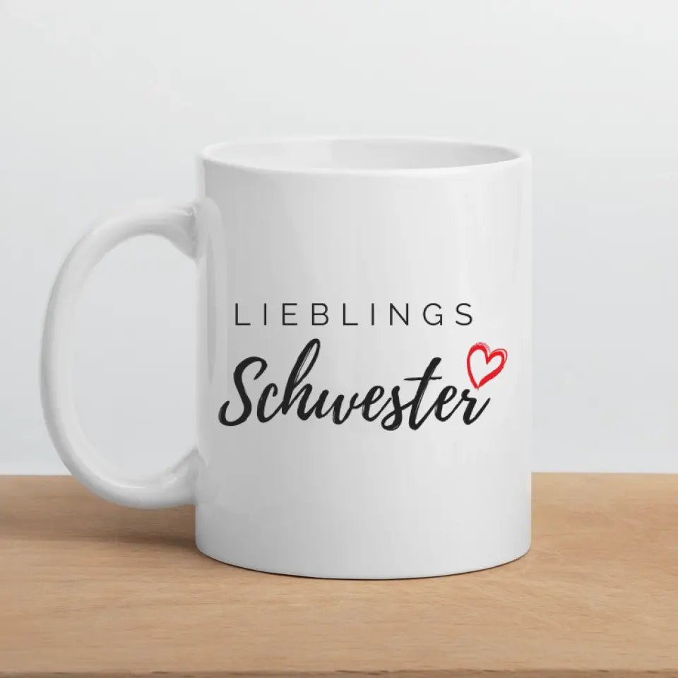Lieblings Schwester Tasse – Geschenkidee für die beste Schwester Little Mathilda Little Mathilda Keramik Tasse