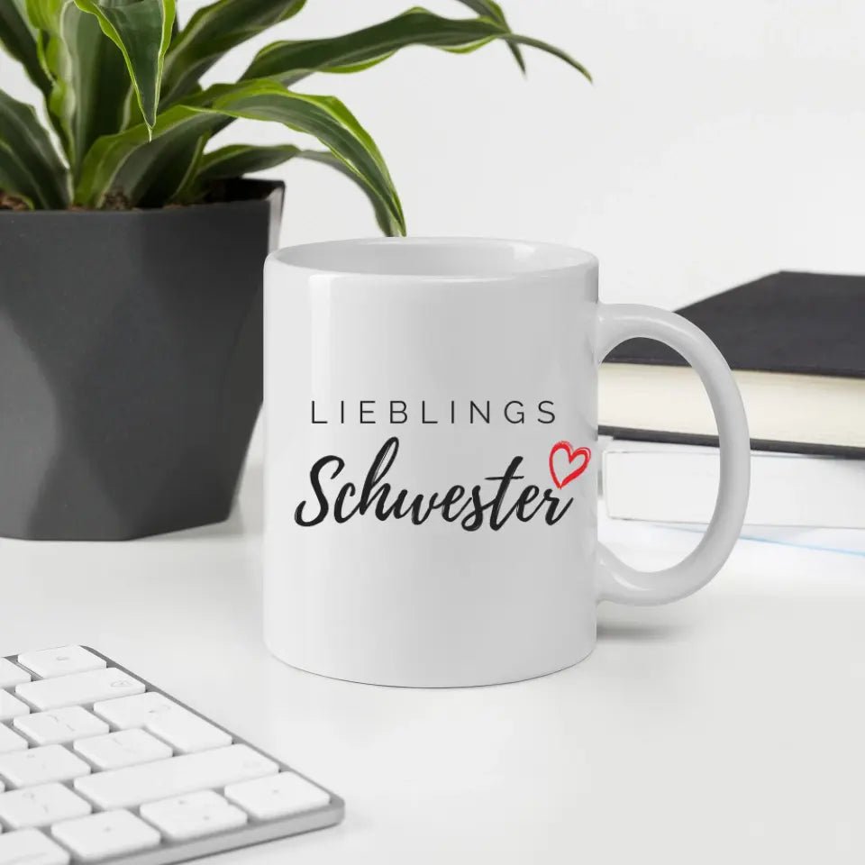 Lieblings Schwester Tasse – Geschenkidee für die beste Schwester Little Mathilda Little Mathilda Keramik Tasse
