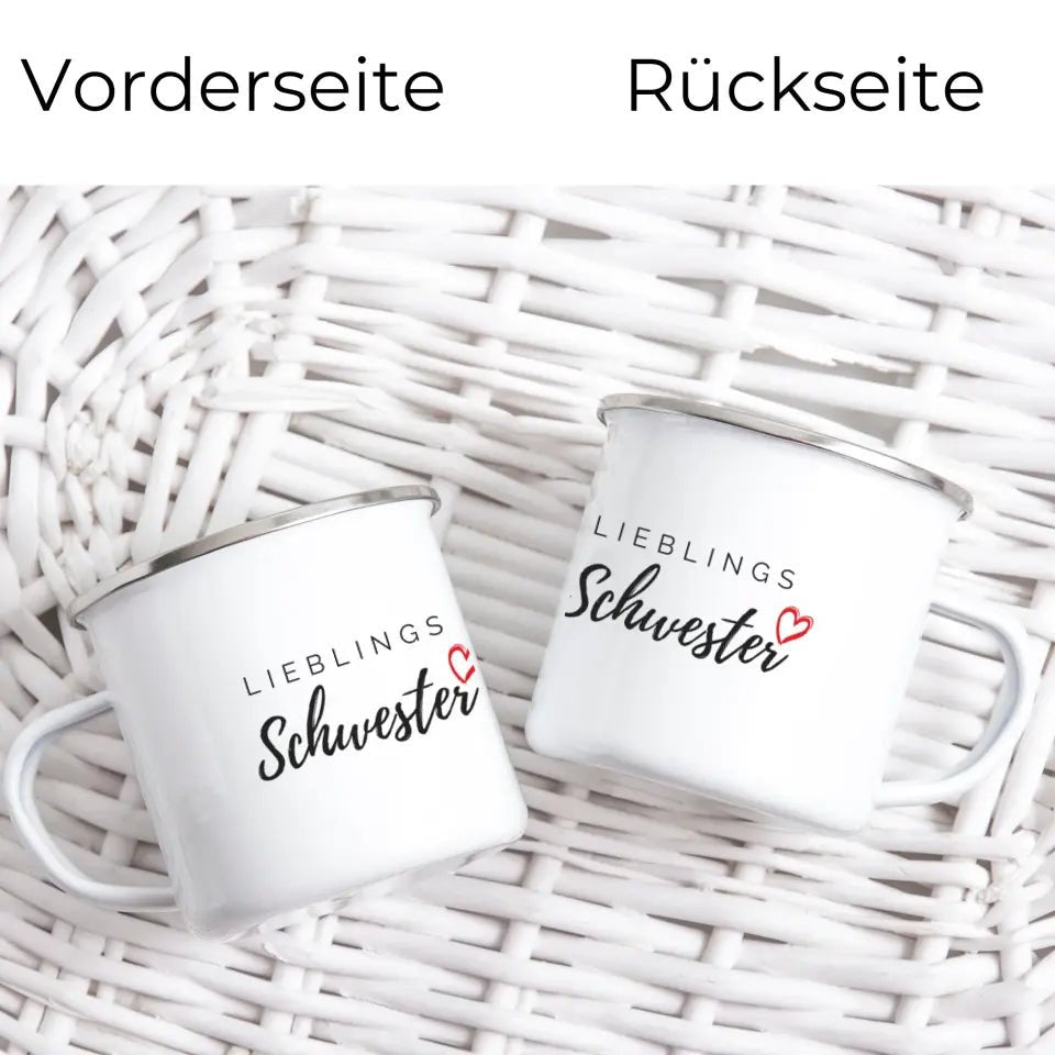Lieblings Schwester Tasse – Geschenkidee für die beste Schwester Little Mathilda Little Mathilda Keramik Tasse