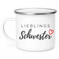 Lieblings Schwester Tasse – Geschenkidee für die beste Schwester Little Mathilda Little Mathilda Keramik Tasse