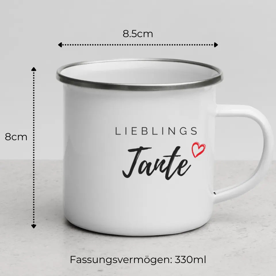 Lieblings Tante Tasse – Geschenkidee für die beste Tante Little Mathilda Little Mathilda Keramik Tasse