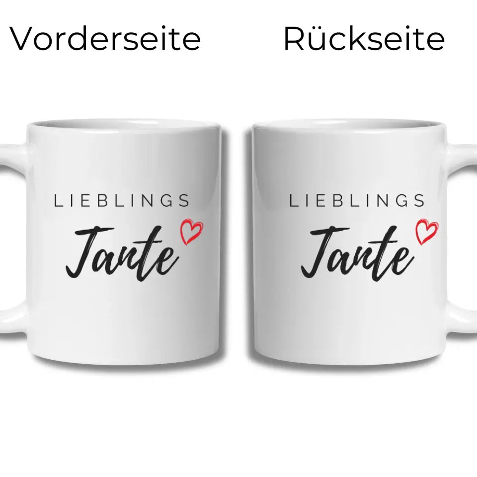 Lieblings Tante Tasse – Geschenkidee für die beste Tante Little Mathilda Little Mathilda Keramik Tasse