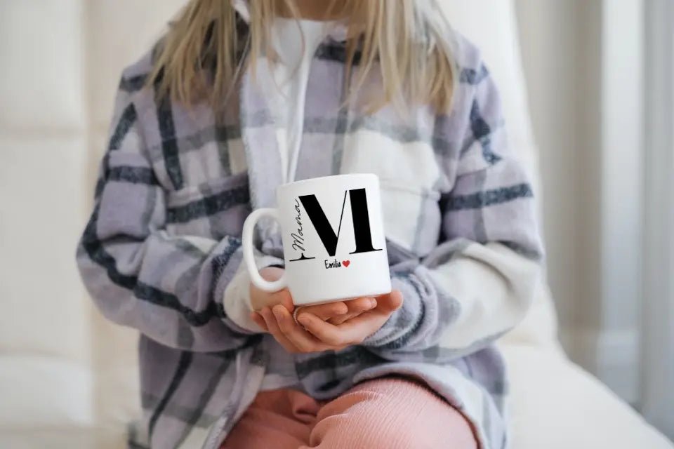 Mama Tasse mit Namen der Kinder Little Mathilda Little Mathilda Keramik Tasse