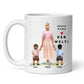 Mama Tasse: Personalisiert Mama Tasse mit Kind Little Mathilda Little Mathilda Keramik Tasse
