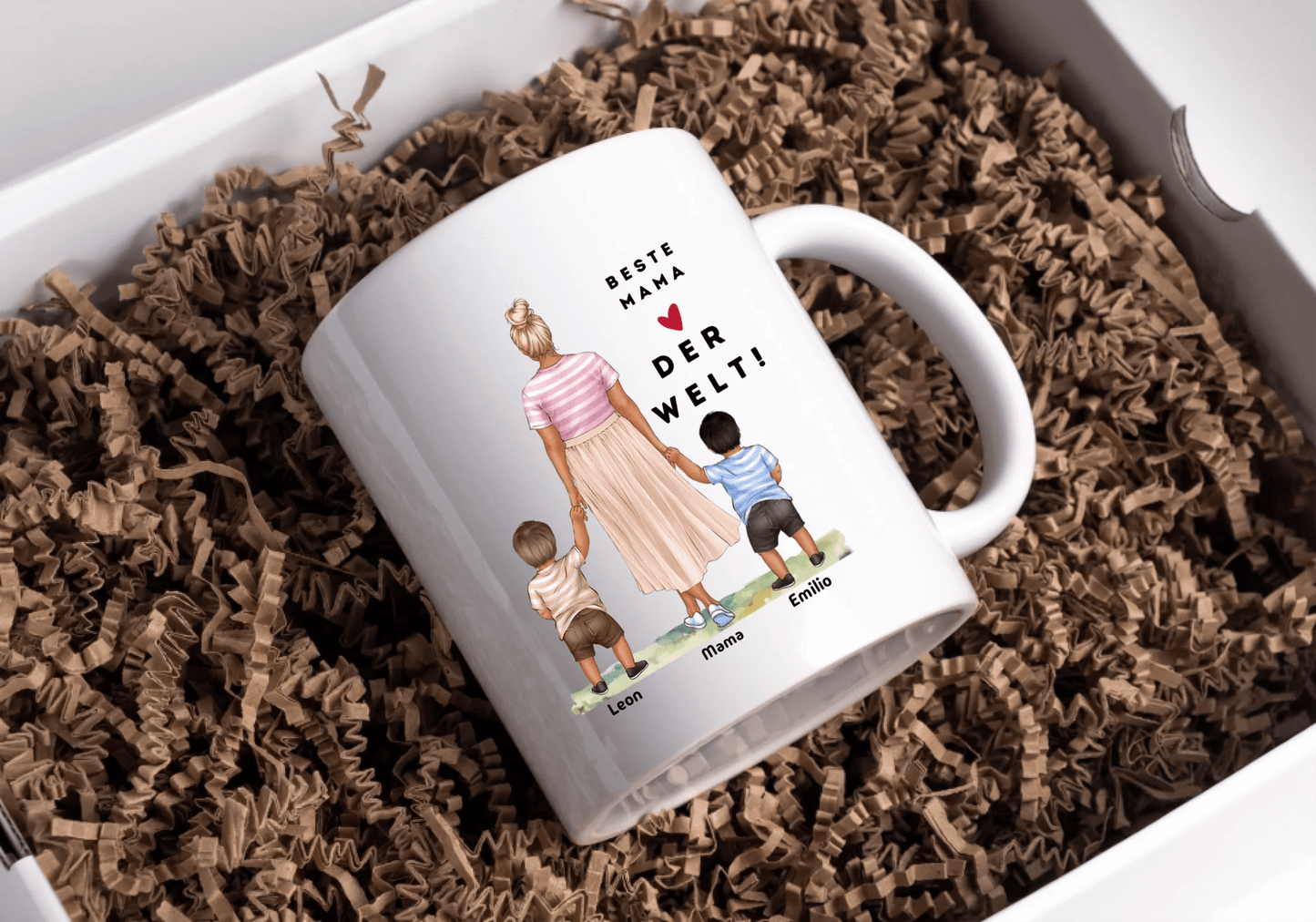 Mama Tasse: Personalisiert Mama Tasse mit Kind Little Mathilda Little Mathilda Keramik Tasse