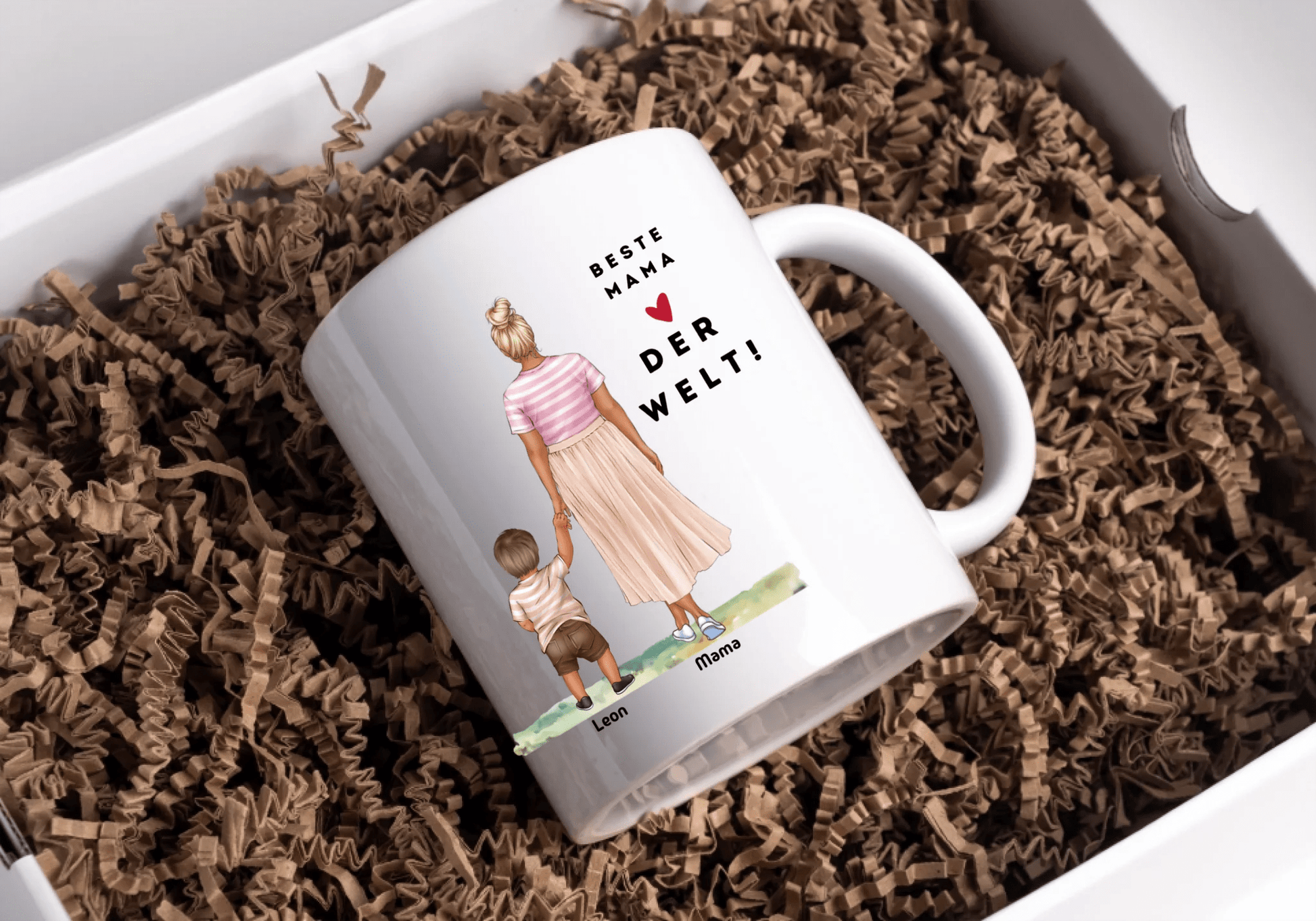 Mama Tasse: Personalisiert Mama Tasse mit Kind Little Mathilda Little Mathilda Keramik Tasse