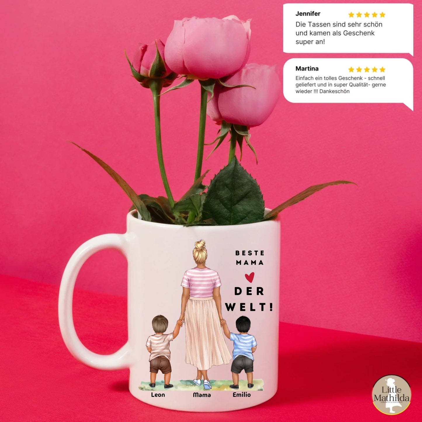 Personalisierte Keramik Tasse von Little Mathilda