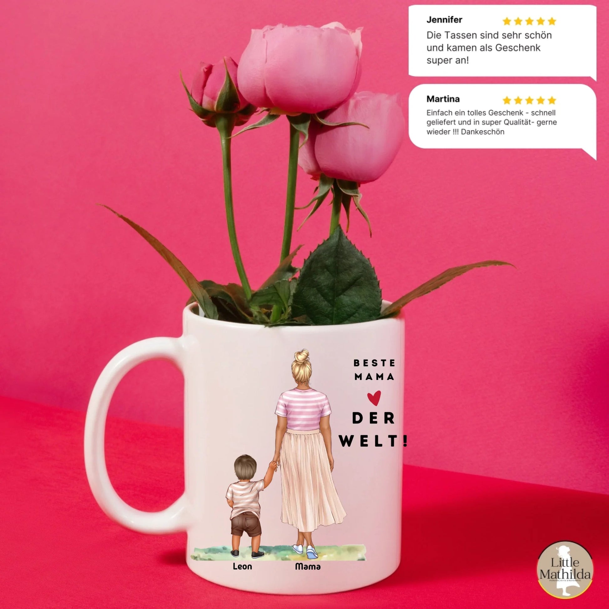 Personalisierte Keramik Tasse von Little Mathilda