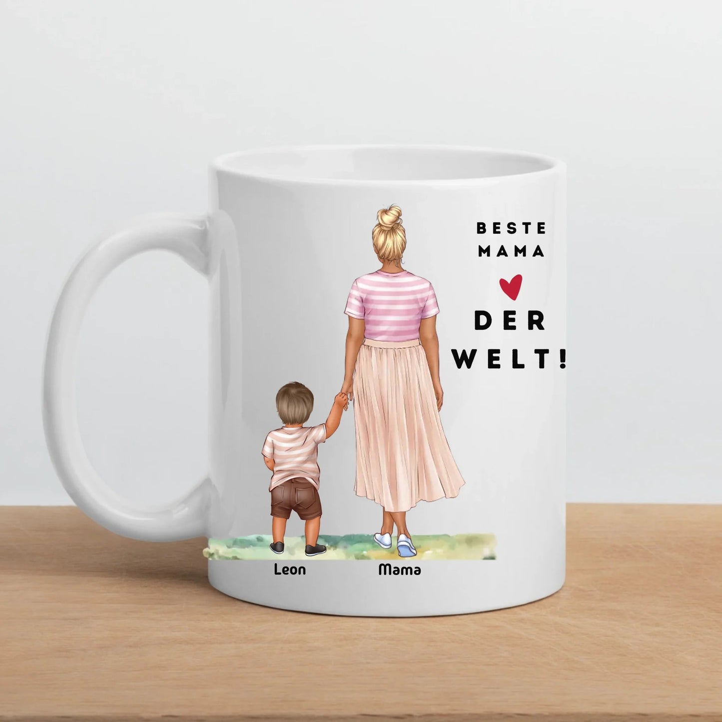 Mama Tasse: Personalisiert Mama Tasse mit Kind Little Mathilda Little Mathilda Keramik Tasse