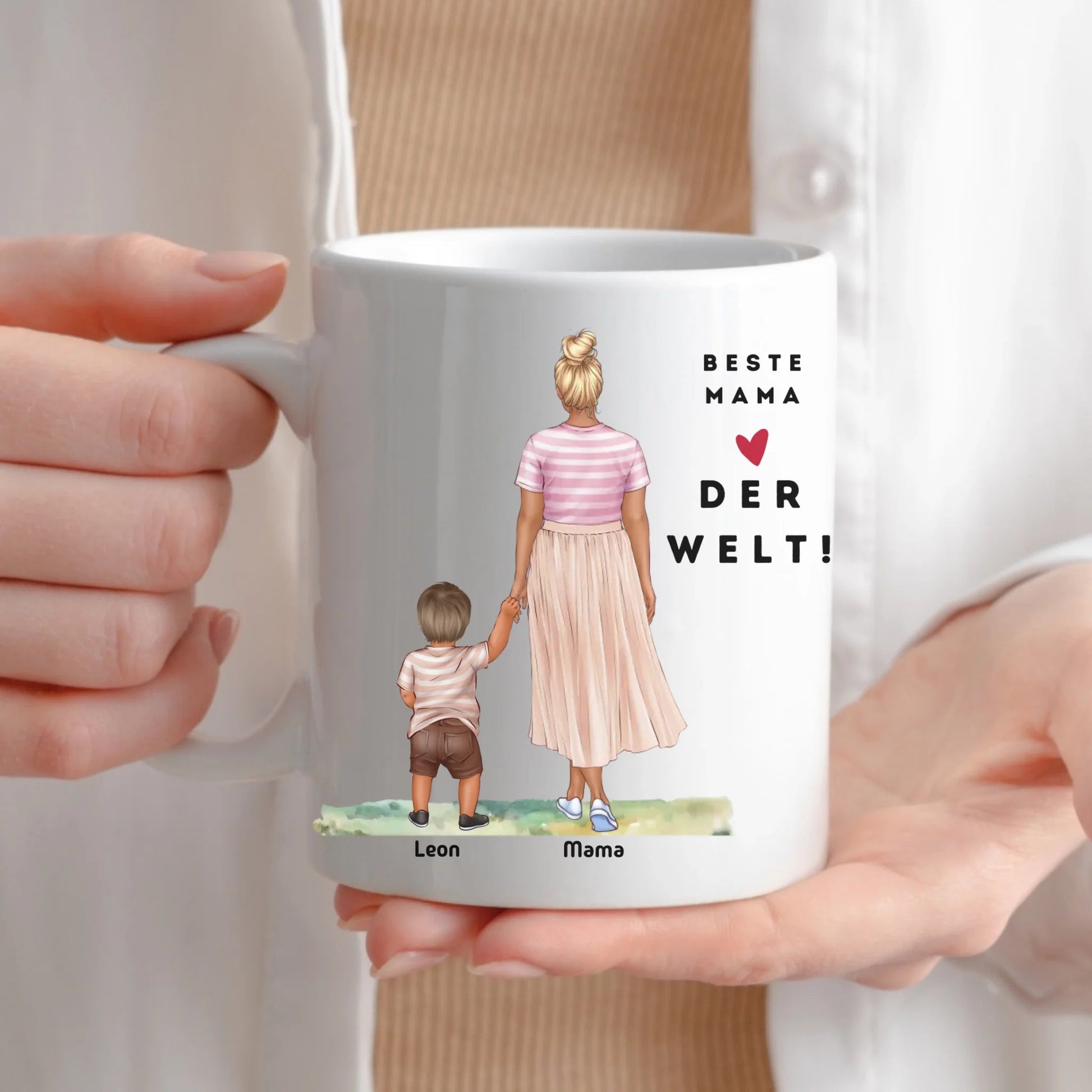 Mama Tasse: Personalisiert Mama Tasse mit Kind Little Mathilda Little Mathilda Keramik Tasse