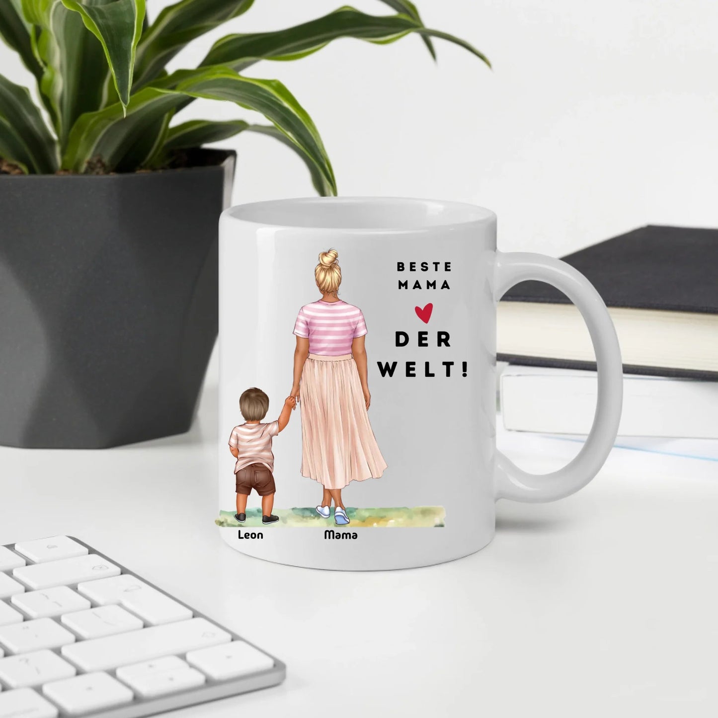 Mama Tasse: Personalisiert Mama Tasse mit Kind Little Mathilda Little Mathilda Keramik Tasse
