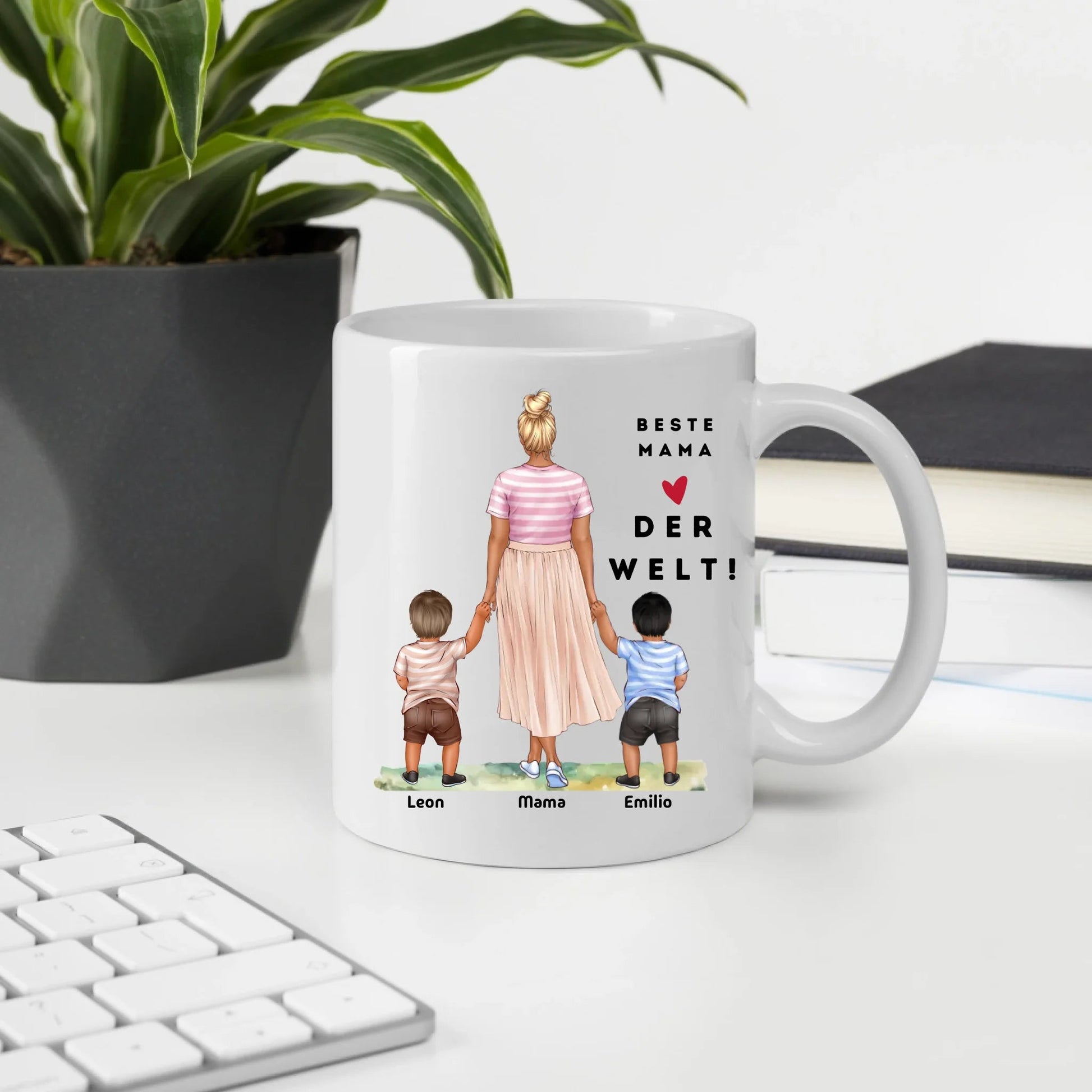 Mama Tasse: Personalisiert Mama Tasse mit Kind Little Mathilda Little Mathilda Keramik Tasse