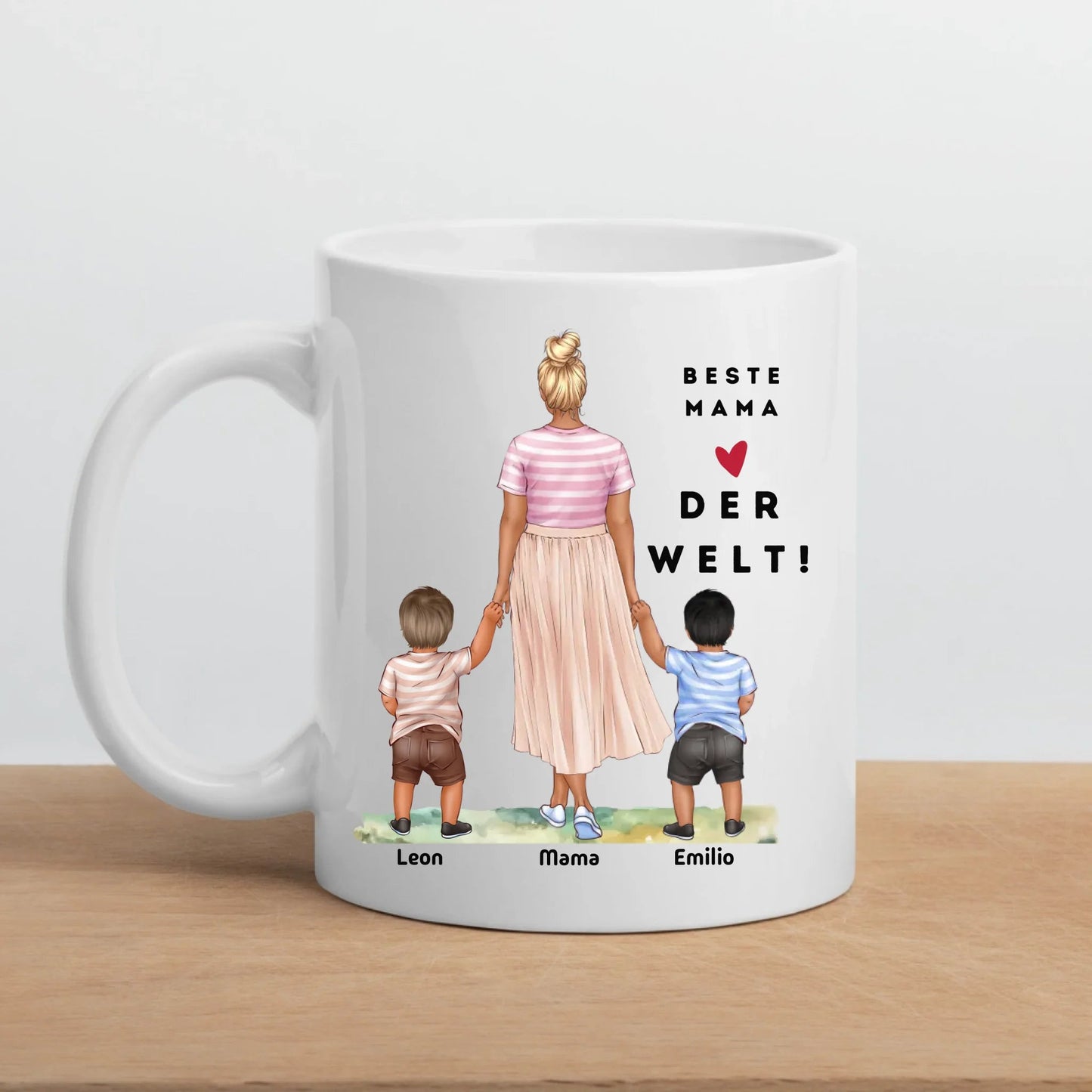 Mama Tasse: Personalisiert Mama Tasse mit Kind Little Mathilda Little Mathilda Keramik Tasse