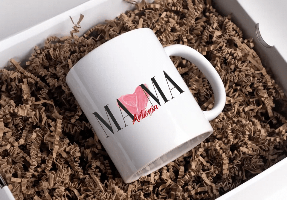 Mama Tasse personalisiert mit Namen der Kinder Little Mathilda Little Mathilda Keramik Tasse