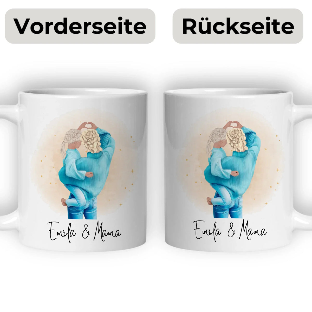 Mama & Tochter Tasse personalisiert mit Namen Little Mathilda Little Mathilda Keramik Tasse