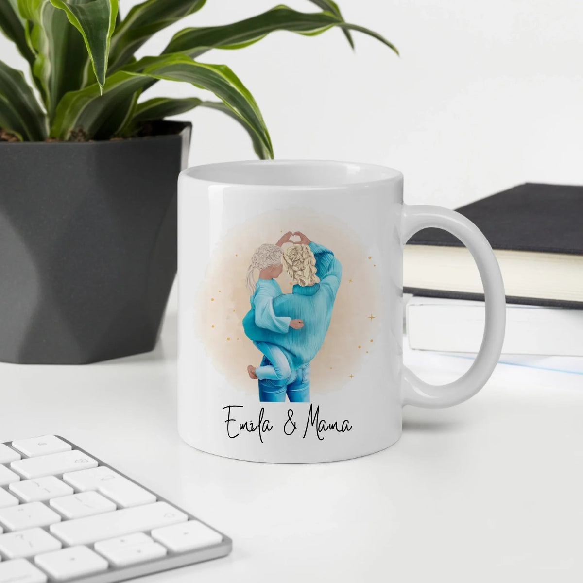 Mama & Tochter Tasse personalisiert mit Namen Little Mathilda Little Mathilda Keramik Tasse