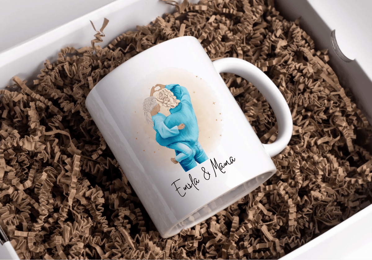Mama & Tochter Tasse personalisiert mit Namen Little Mathilda Little Mathilda Keramik Tasse