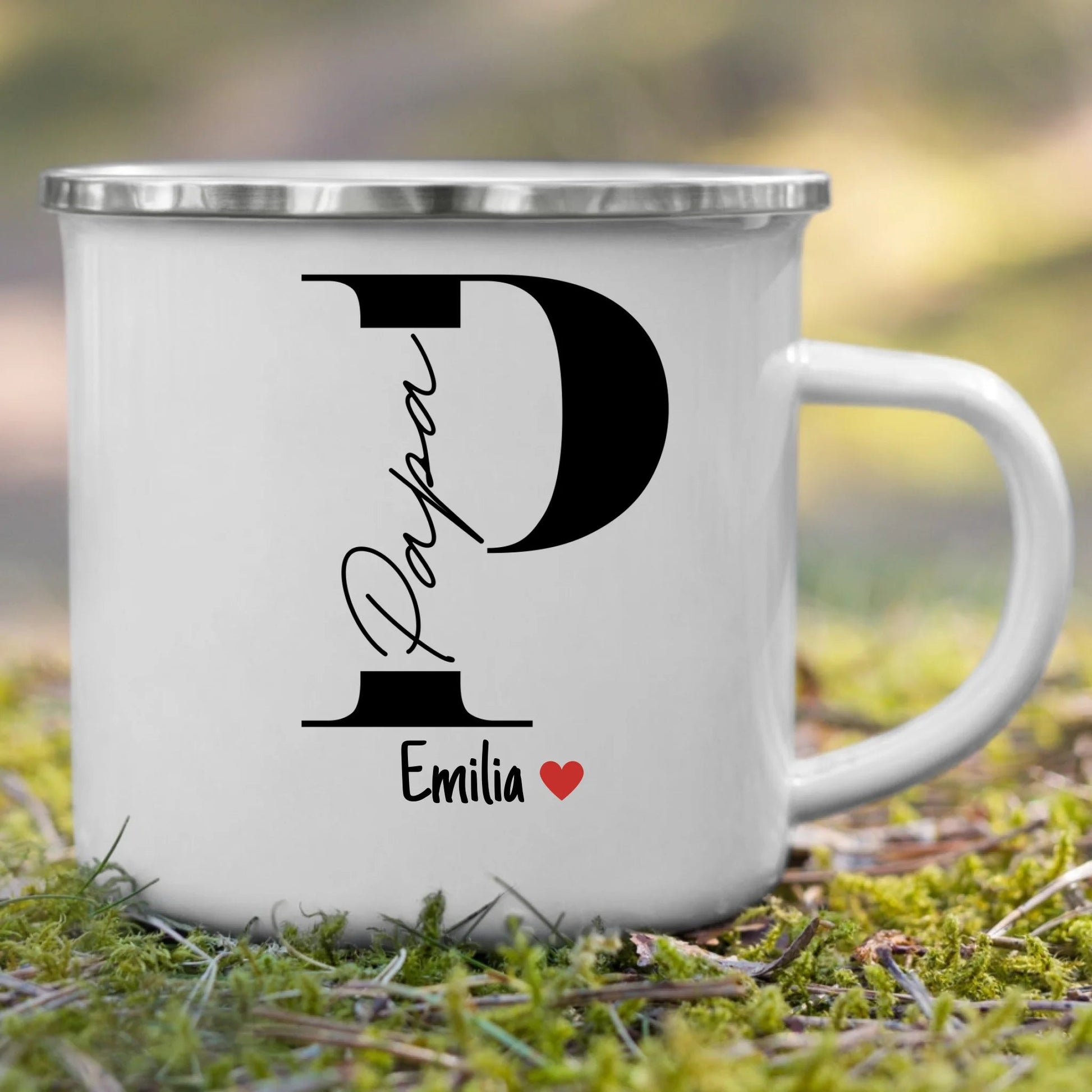 Papa Tasse mit Namen der Kinder Little Mathilda Little Mathilda Keramik Tasse