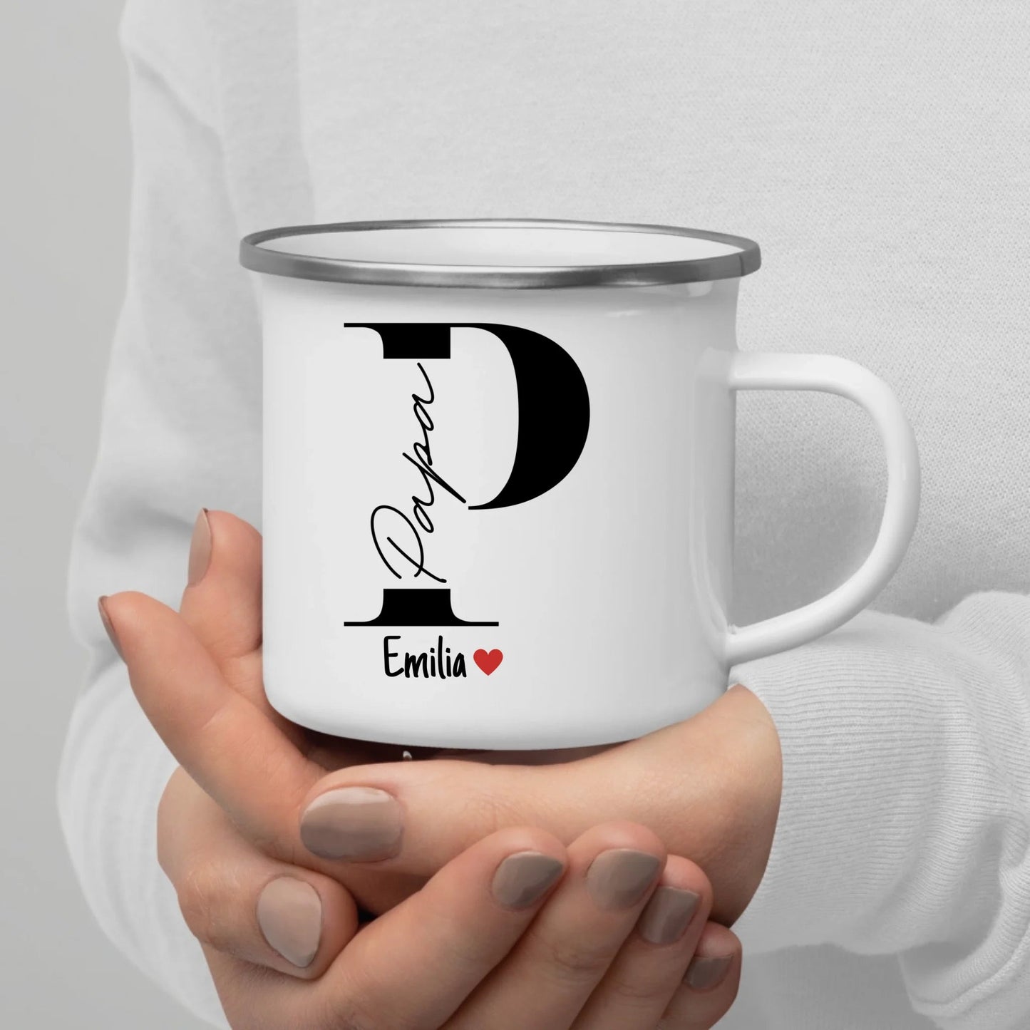 Papa Tasse mit Namen der Kinder Little Mathilda Little Mathilda Keramik Tasse