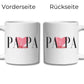 Papa Tasse personalisiert mit Namen der Kinder Little Mathilda Little Mathilda Keramik Tasse