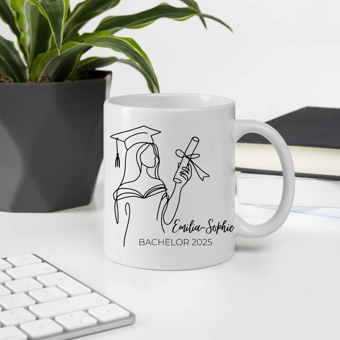 Personalisierte Abschluss Tasse 2025 Little Mathilda Little Mathilda Keramik Tasse