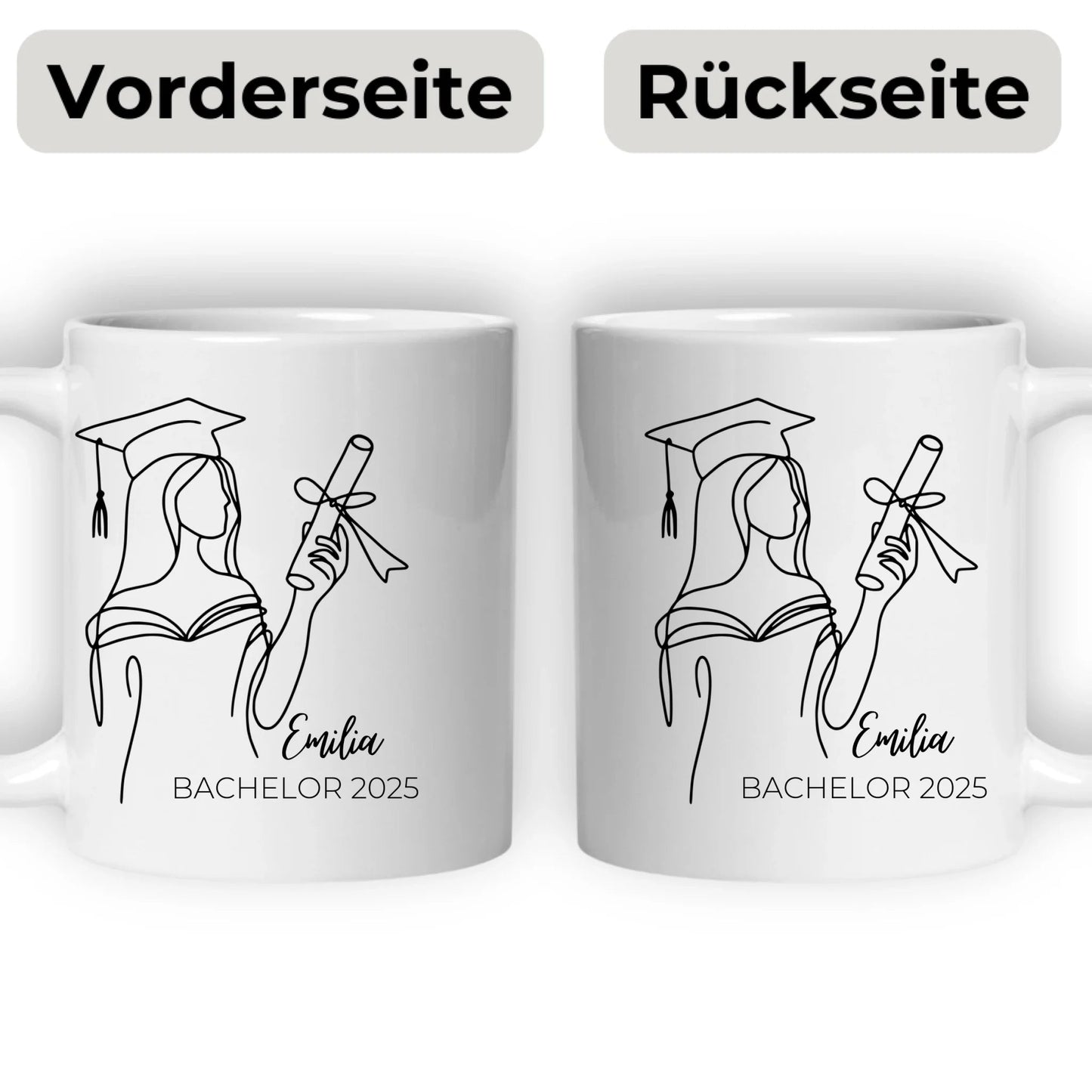 Personalisierte Abschluss Tasse 2025 Little Mathilda Little Mathilda Keramik Tasse