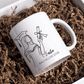 Personalisierte Abschluss - Tasse 2025 mit Namen – Erinnerungsstück zum Abschluss Little Mathilda Little Mathilda Keramik Tasse