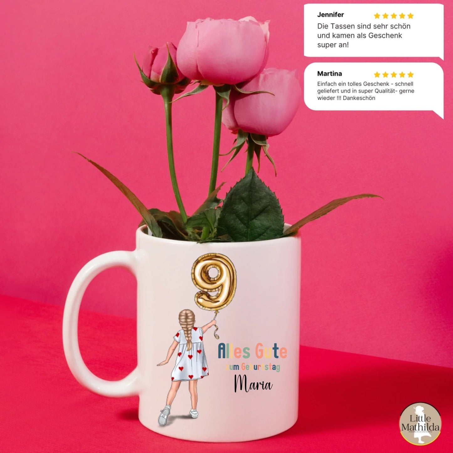 Personalisierte Keramik Tasse von Little Mathilda