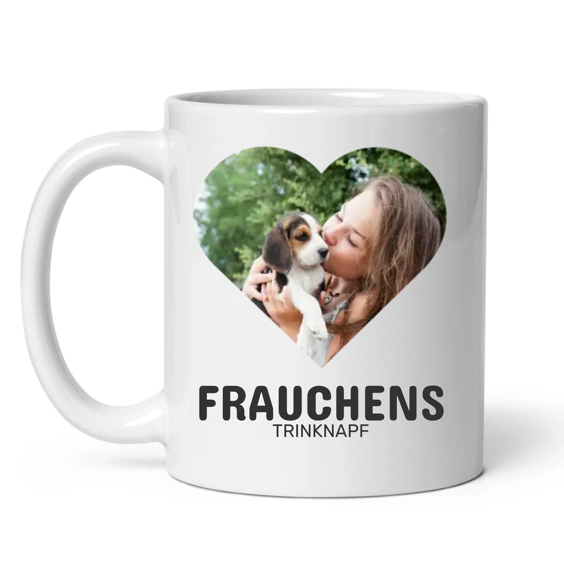 Personalisierte Geschenktasse für Hundebesitzer mit Foto "Frauchens Trinknapf" Little Mathilda Little Mathilda Keramik Tasse