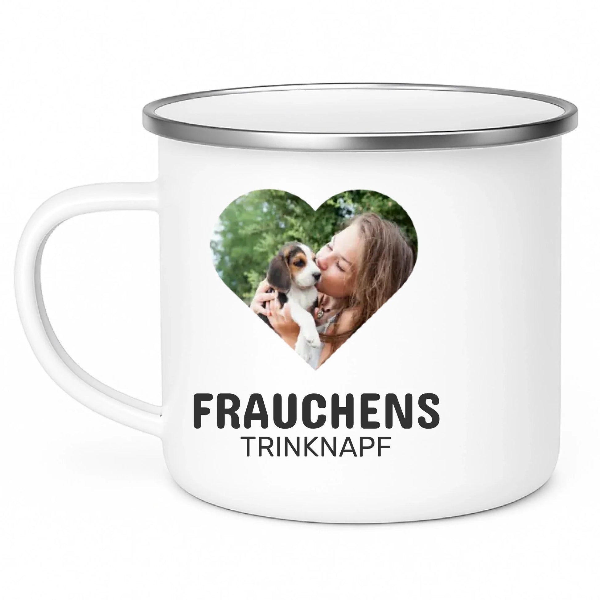 Personalisierte Geschenktasse für Hundebesitzer mit Foto "Frauchens Trinknapf" Little Mathilda Little Mathilda Keramik Tasse
