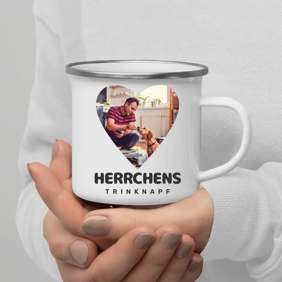 Personalisierte Geschenktasse für Hundebesitzer mit Foto "Frauchens Trinknapf" Little Mathilda Little Mathilda Keramik Tasse