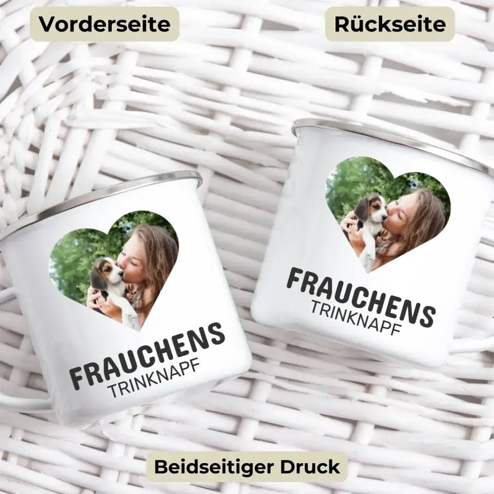 Personalisierte Geschenktasse für Hundebesitzer mit Foto "Frauchens Trinknapf" Little Mathilda Little Mathilda Keramik Tasse