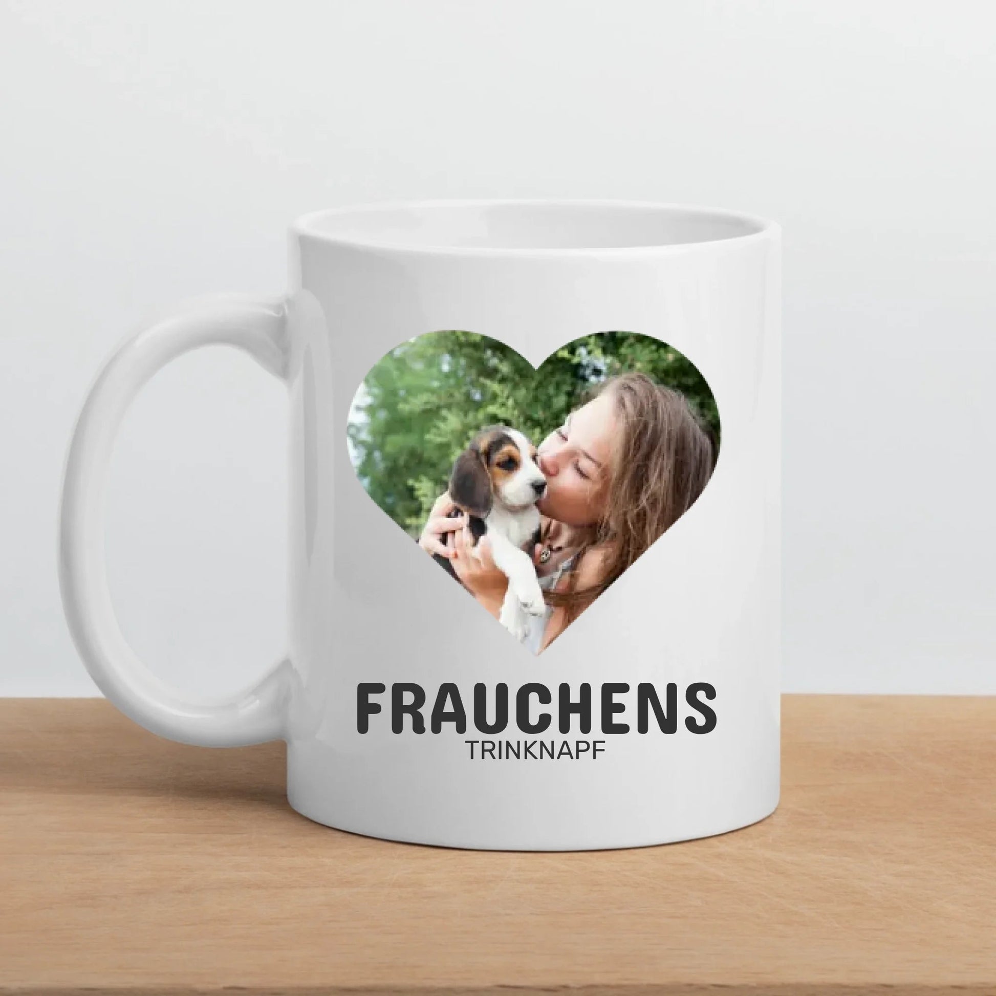 Personalisierte Geschenktasse für Hundebesitzer mit Foto "Frauchens Trinknapf" Little Mathilda Little Mathilda Keramik Tasse