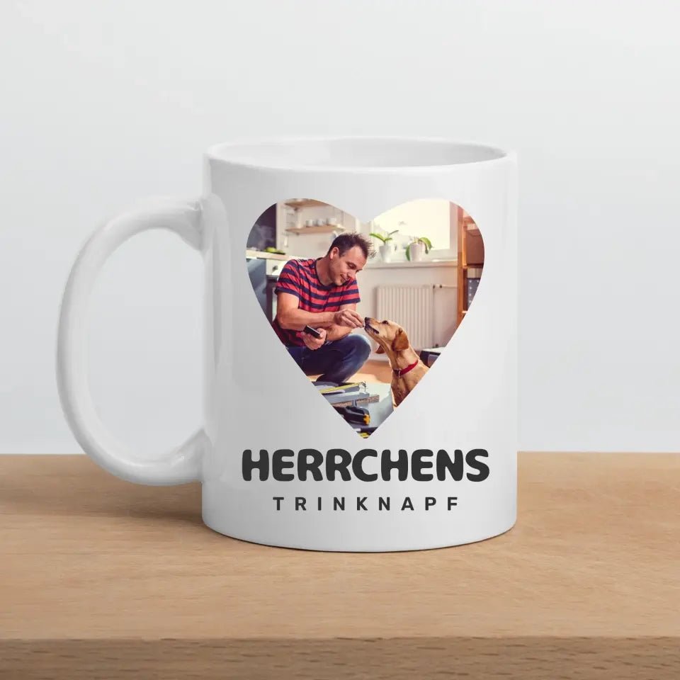 Personalisierte Geschenktasse für Hundebesitzer mit Foto "Frauchens Trinknapf" Little Mathilda Little Mathilda Keramik Tasse