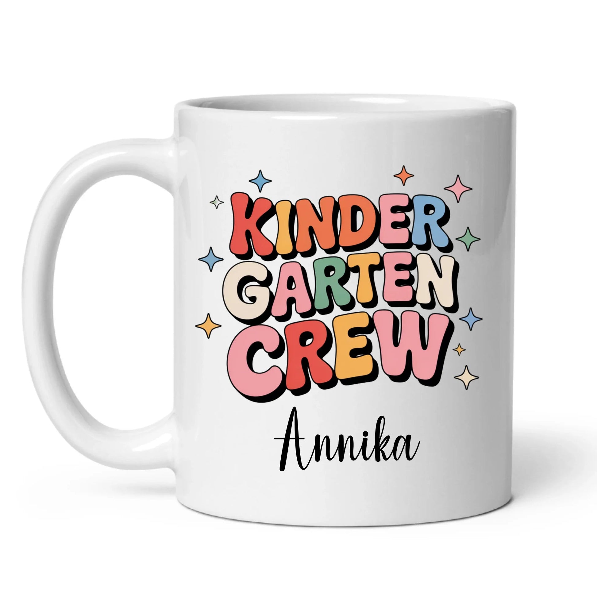 Personalisierte Kaffetasse "Kinder Garten Crew" mit Namen Little Mathilda Little Mathilda Keramik Tasse