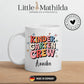 Personalisierte Kaffetasse "Kinder Garten Crew" mit Namen Little Mathilda Little Mathilda Keramik Tasse