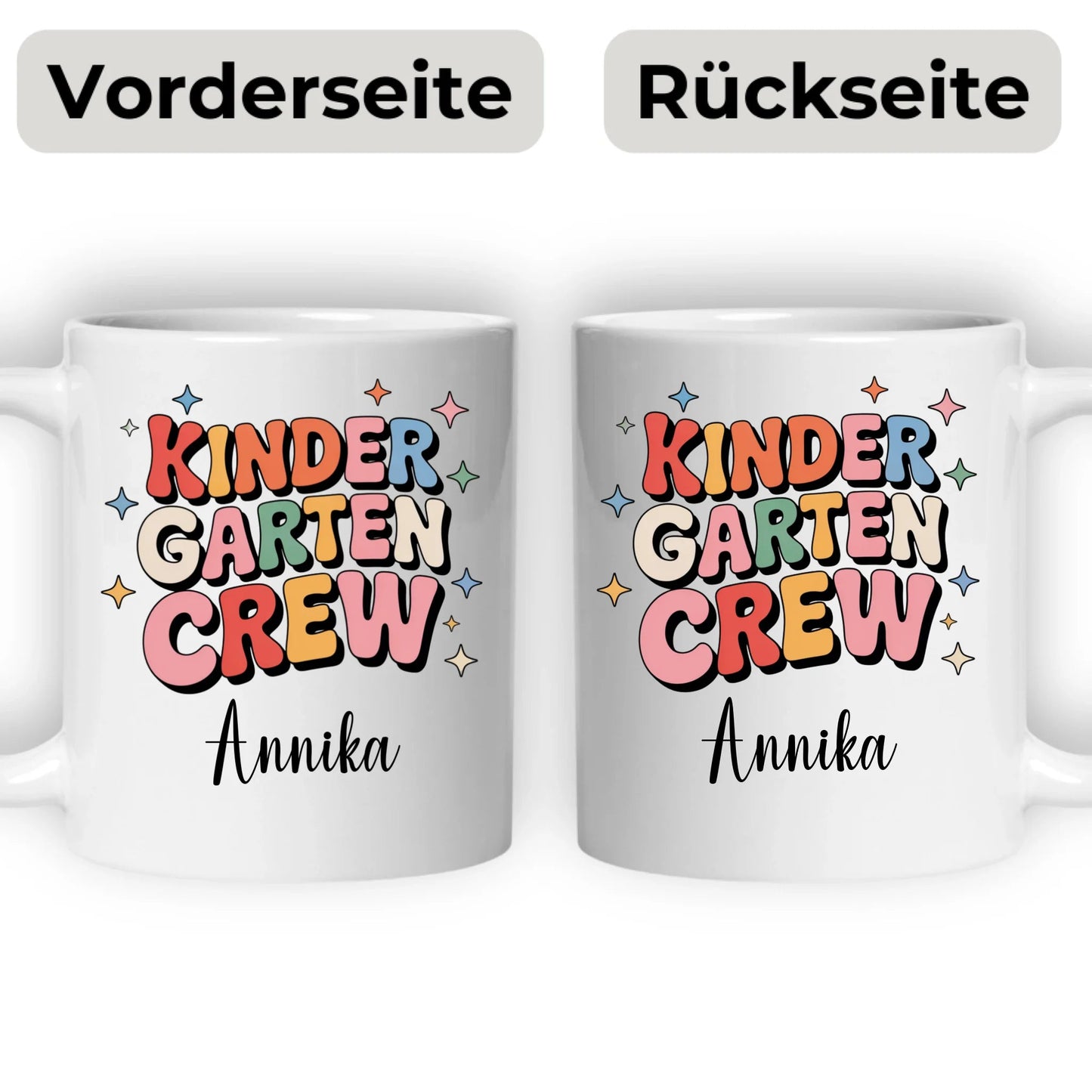 Personalisierte Kaffetasse "Kinder Garten Crew" mit Namen Little Mathilda Little Mathilda Keramik Tasse