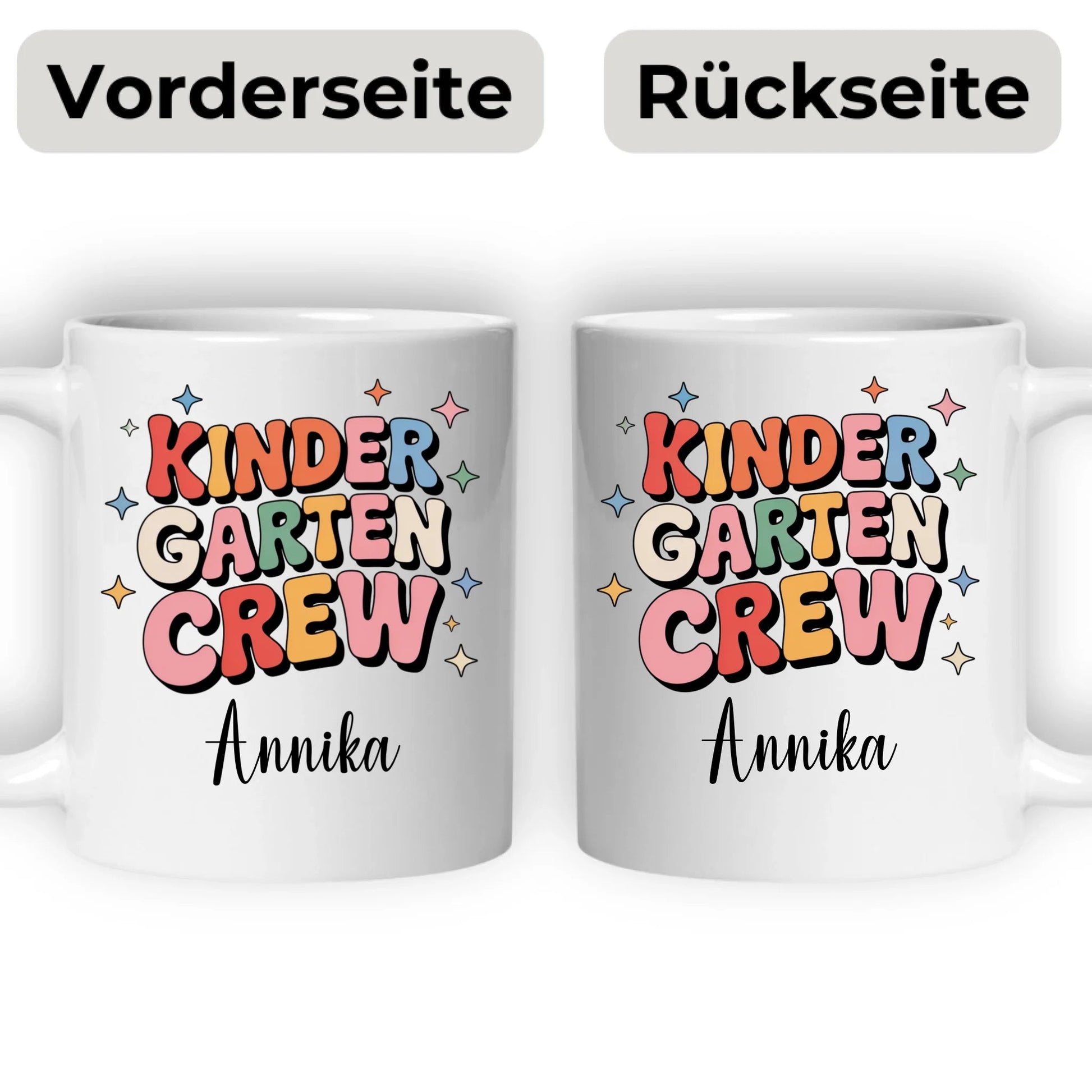 Personalisierte Kaffetasse "Kinder Garten Crew" mit Namen Little Mathilda Little Mathilda Keramik Tasse