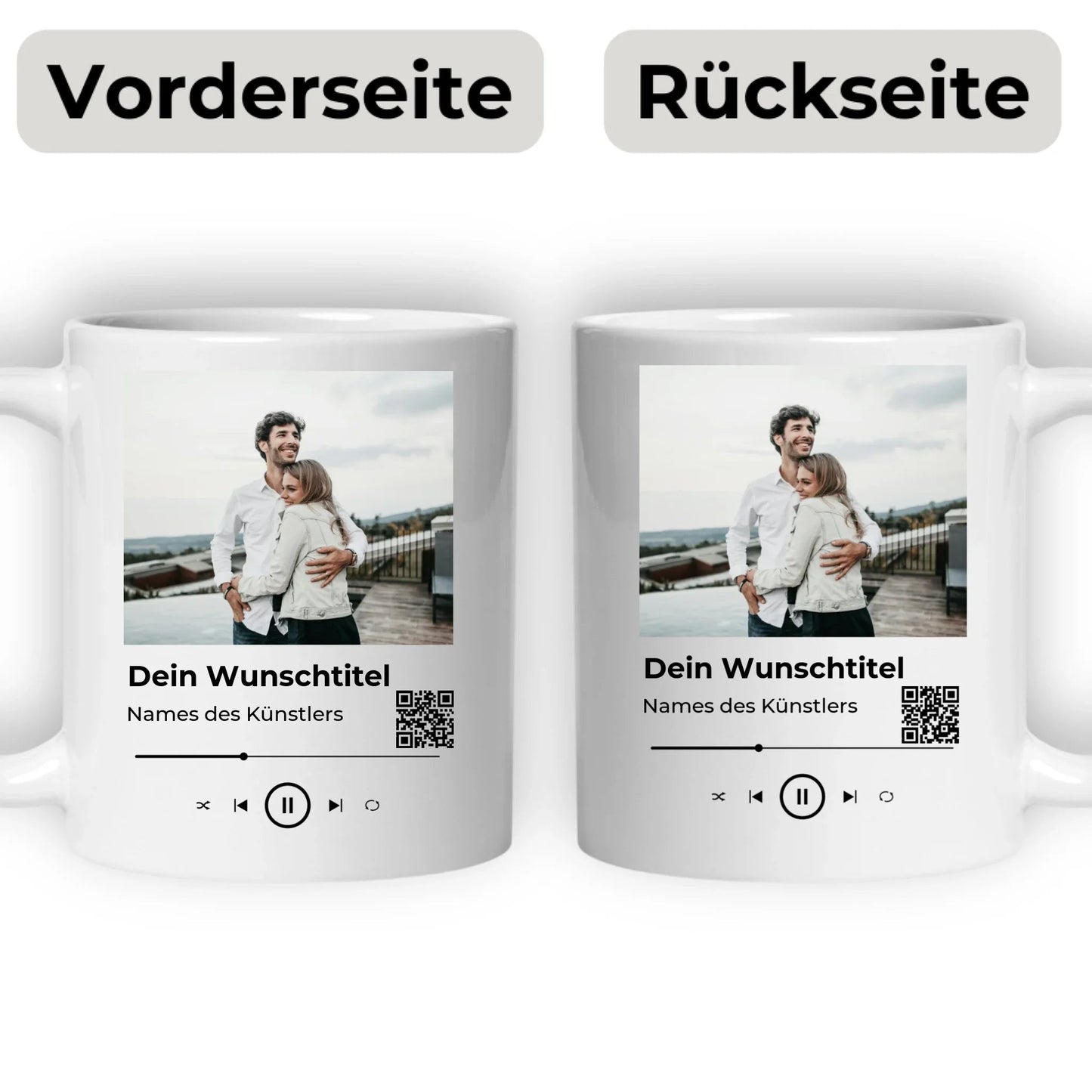 Personalisierte Keramik Tasse mit deinem Lieblingsong Little Mathilda Little Mathilda Keramik Tasse